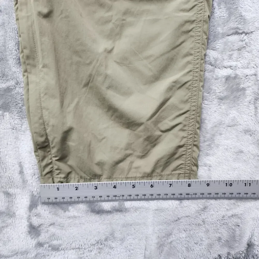 Cabela's Guidewear‎ Pants Mens XL L32 Tan UPF 40 Convertible Lightweight Hiking
